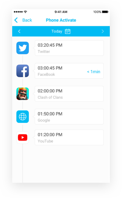 Cómo Revisar el Tiempo en Pantalla en el iPhone Utilizando FamiSafe 3