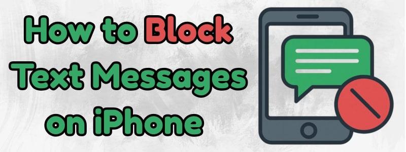 block text messages on iphone