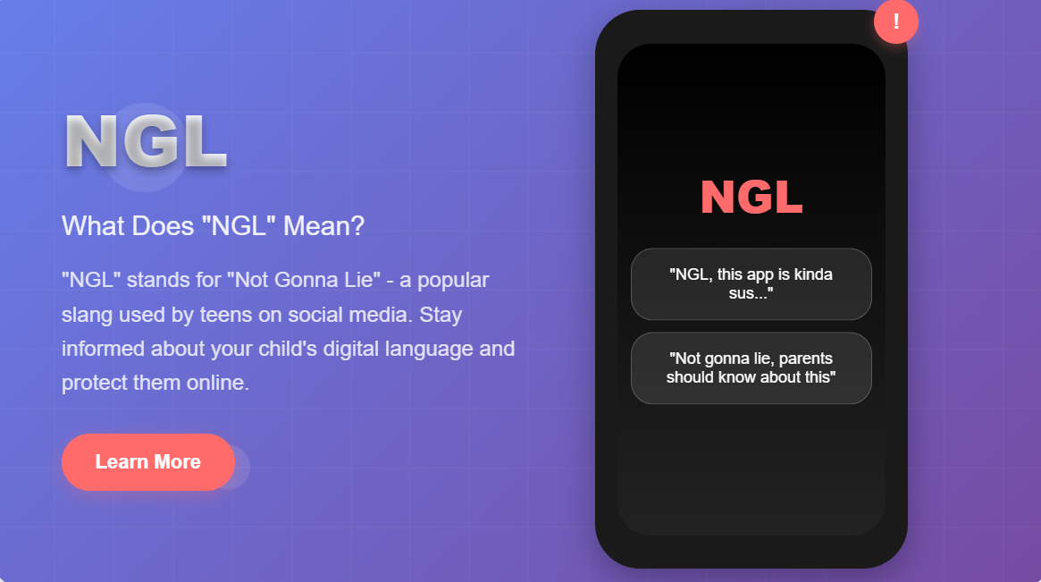 Ngl meaning slang banner