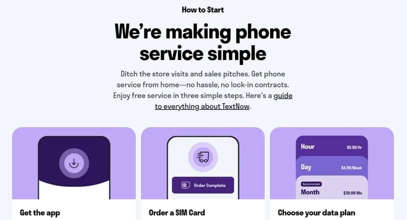 how textnow works