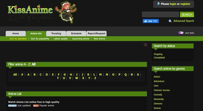 kissanime 9anime alternatives