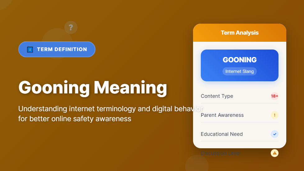 gooning meaning