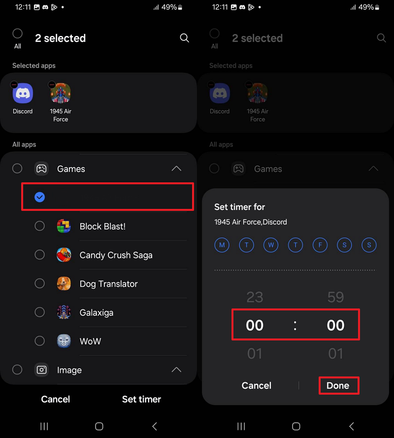 choose app and block it