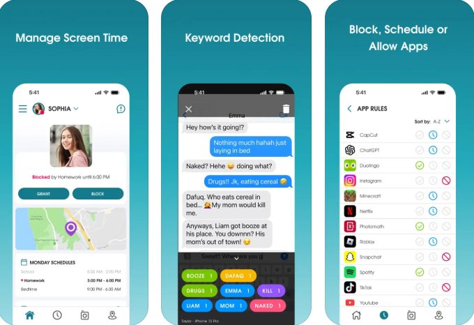 OurPact includes features as an iPhone app blocker.