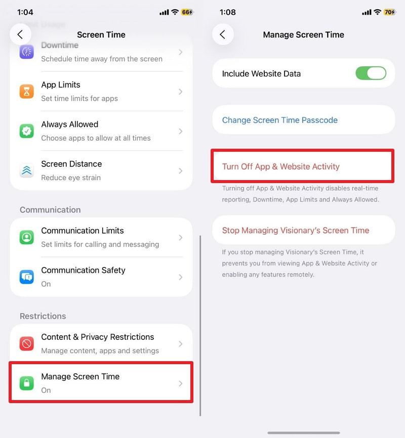 manage screen time on iphone