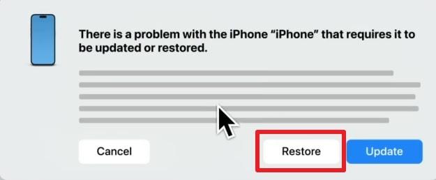 select restore