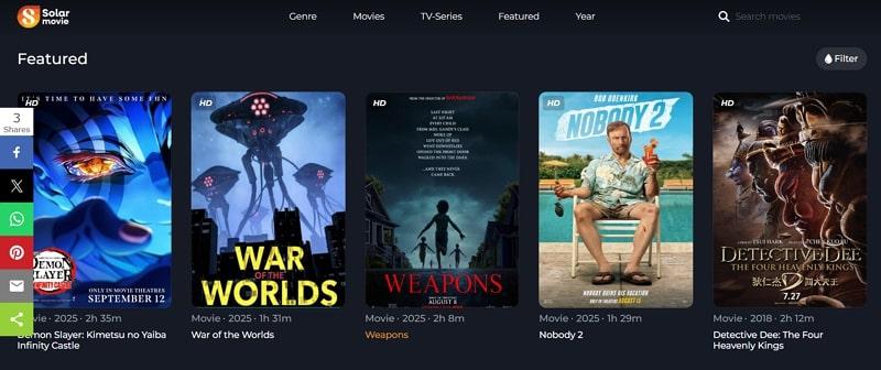 solar movie screen for free streaming