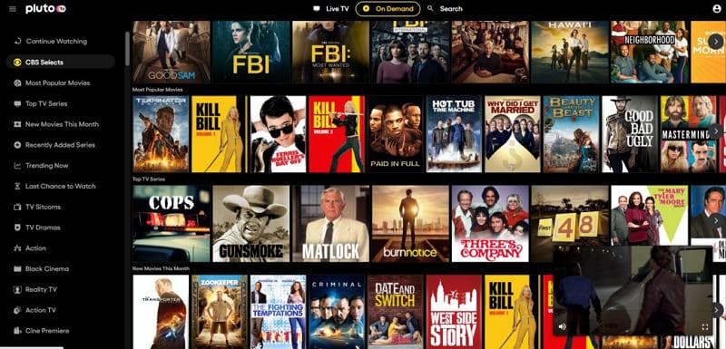 sflix alternatives pluto tv
