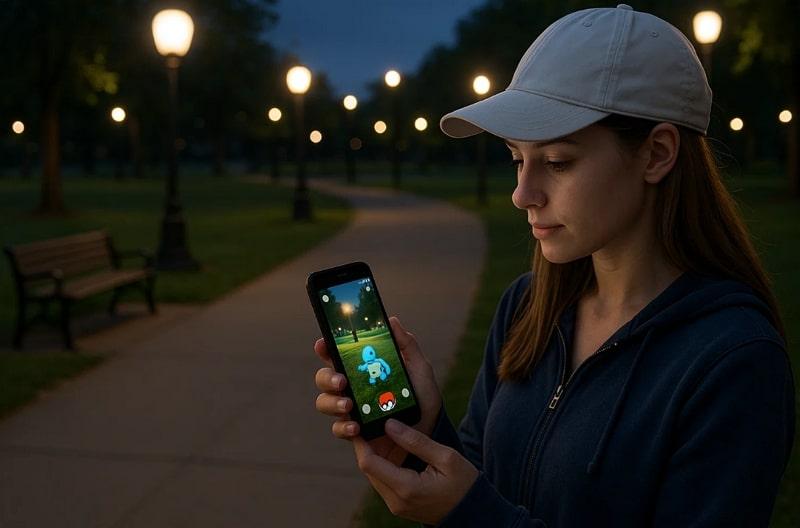 play pokemon go in public