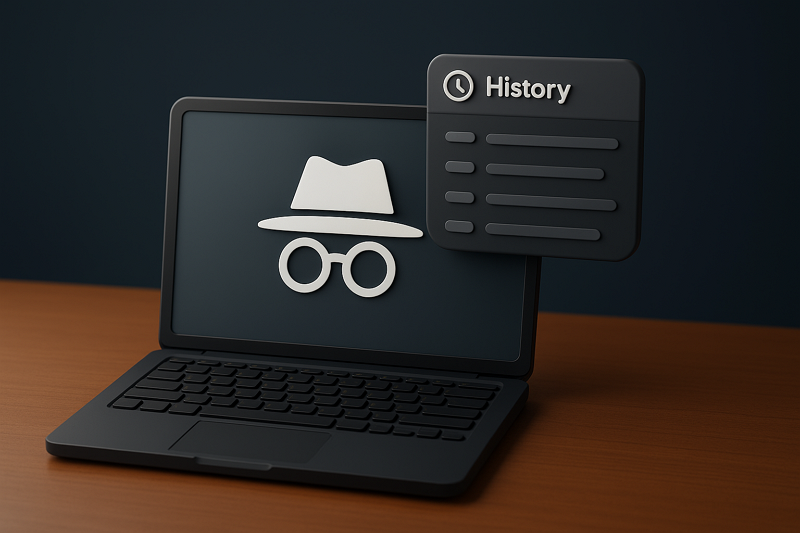 incognito history possibilities