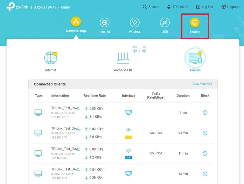 open system on router
