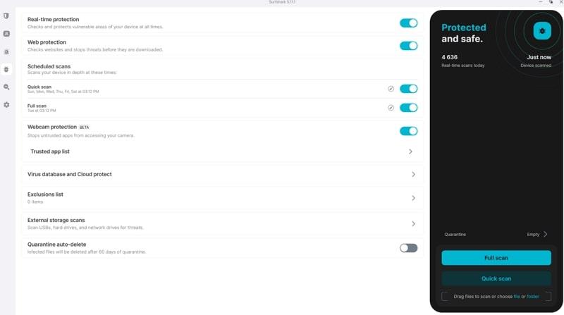 surfshark vpn app for web filtering