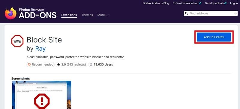 add extension to firefox