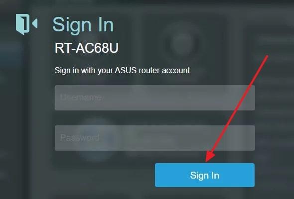 sign to your wifi router