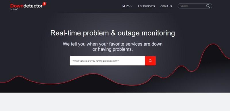check downdetector for power outage