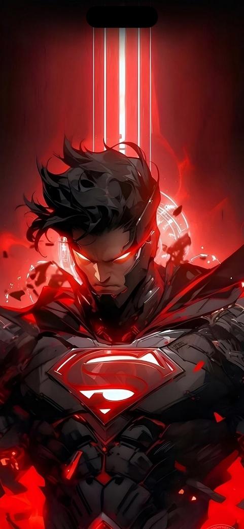 red superman wallpaper