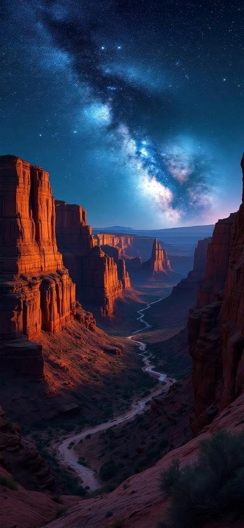 desert galaxy wallpaper