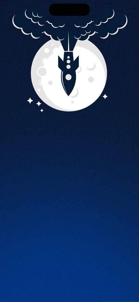 blue rocket moon