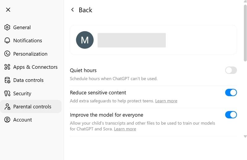 enable chatgpt-parental-controls