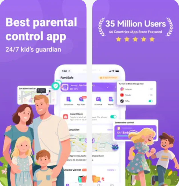 famisafe parental control app