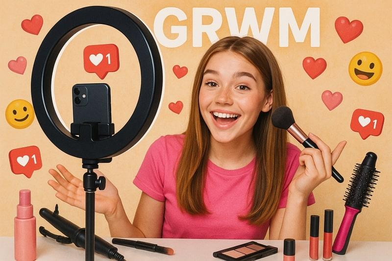 types of grwm content teens watch