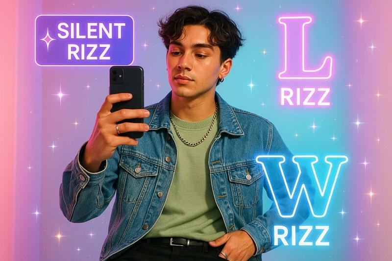 variations of rizz on social media