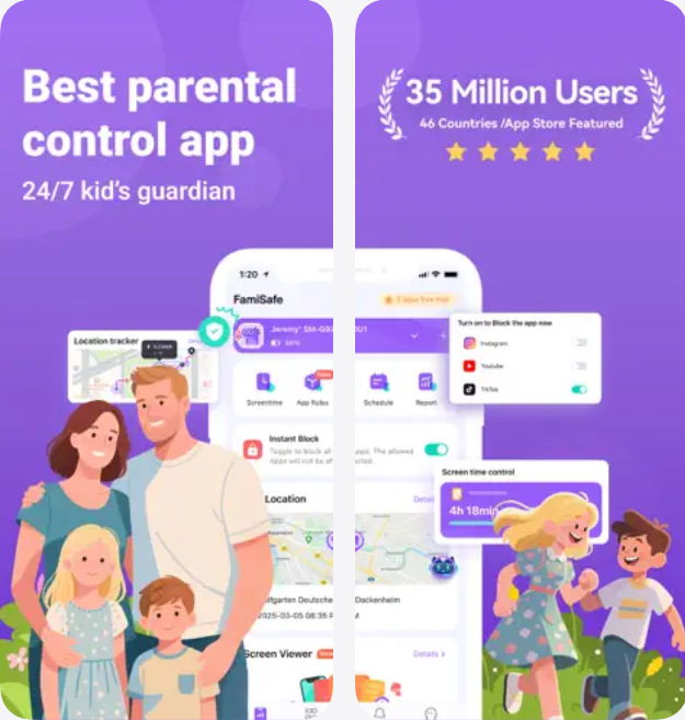 famisafe parental monitoring app