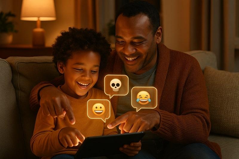 talk about skull and other emojis