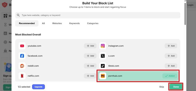 block adult on chrome using extensions
