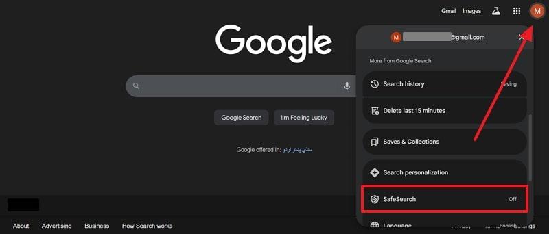 access safesearch on google