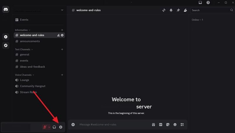 access discord settings icon