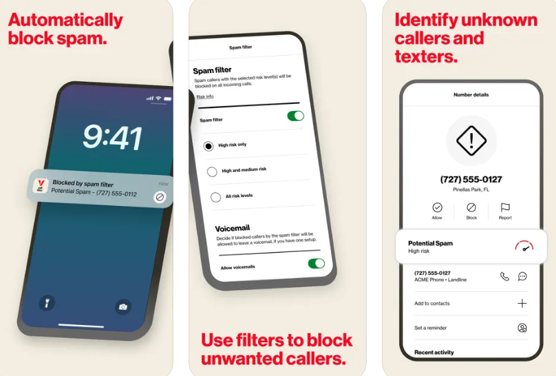 verizon call filter for iPhone