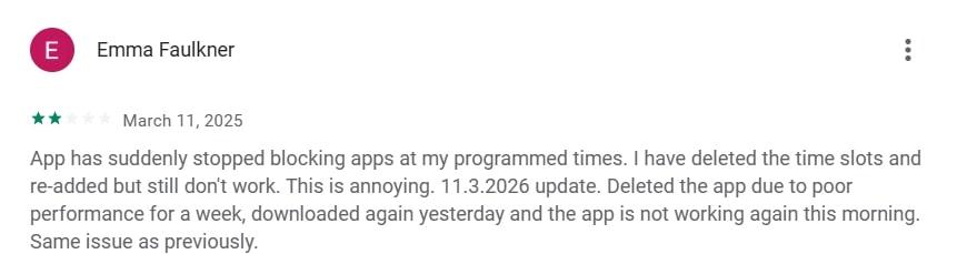 negativity about block app & site