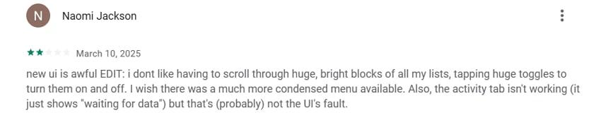 bad comments for blokado app