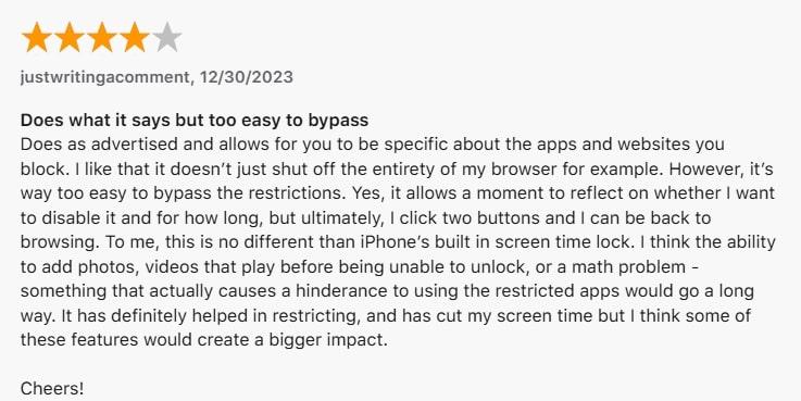 bad remarks for the refocus app