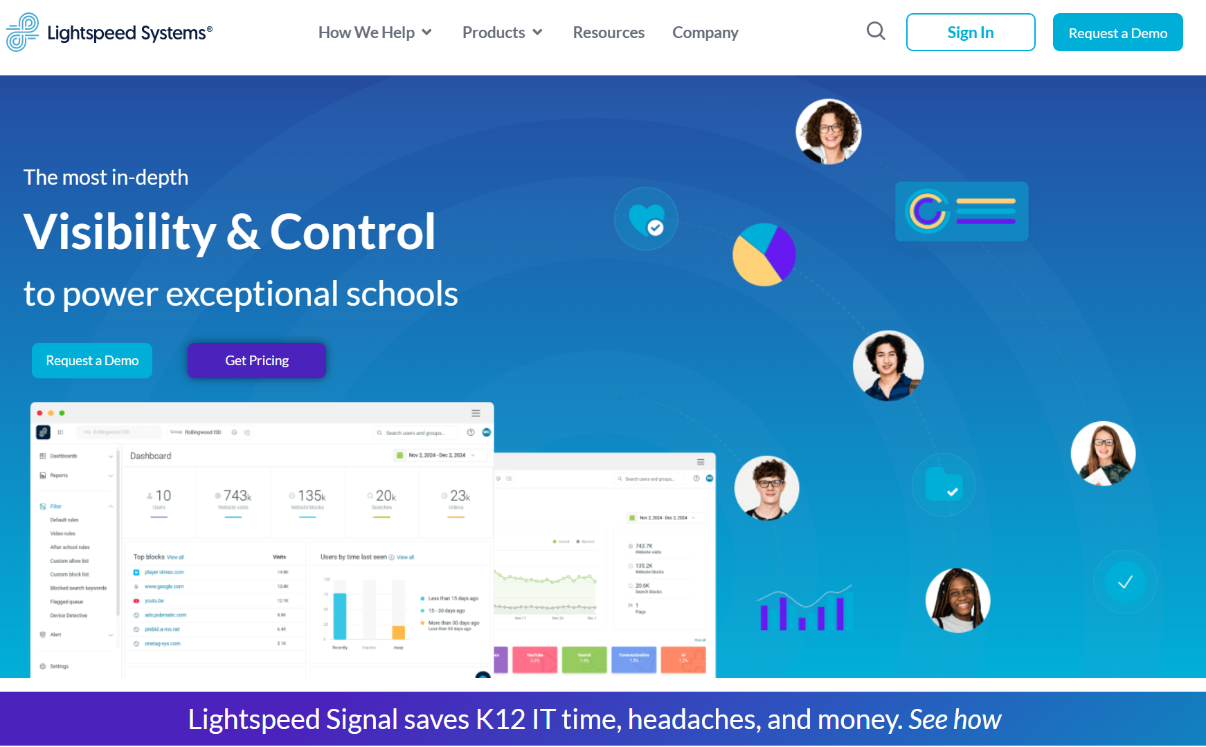 Lightspeed Systems web filter with AI-powered content filtering for schools