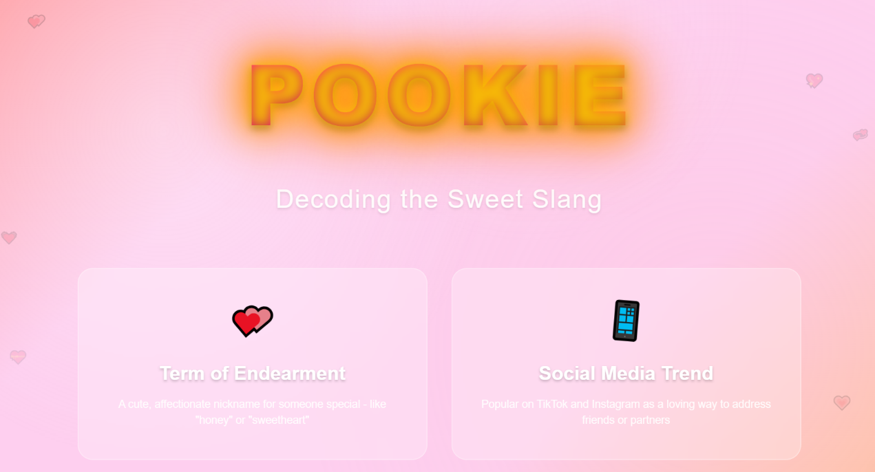 Gen Z slang terms like pookie