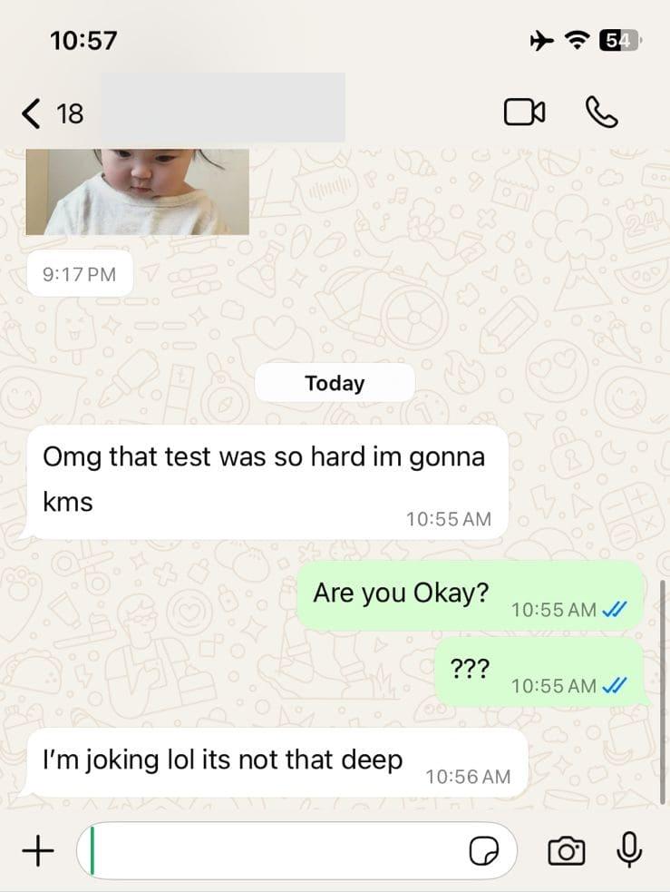 when to take kms as joke