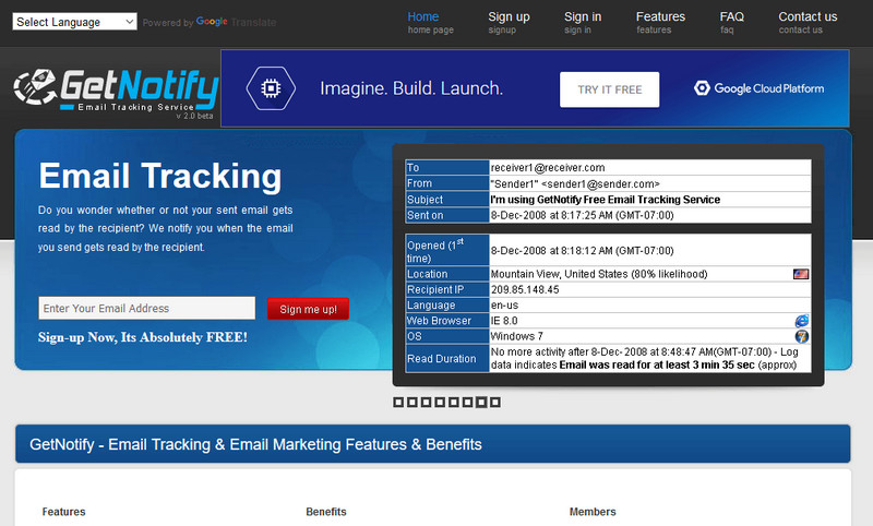 free email tracking software - GetNotify