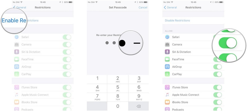 application de contrôle parental iphone - contrôles parentaux natifs de l'iPhone