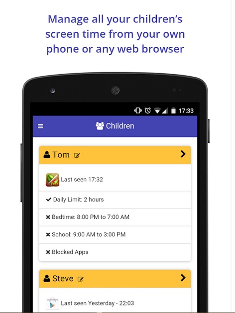 parental controls android - SCREENTIME