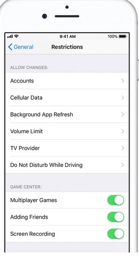 change parental controls on iphone