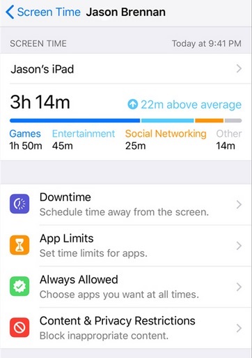 ios 12 screen time