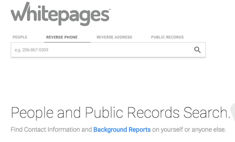 reverse white page phone lookup free