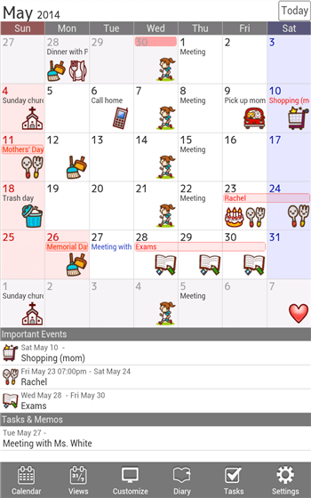 De Beste Familie Agenda Apps voor iPhone van 2019-Jorte Calendar