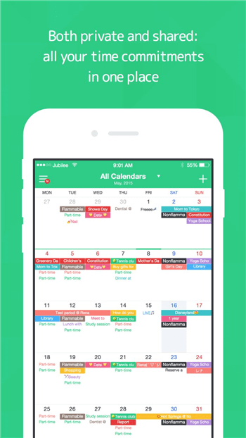 schedule app sharing across time zones