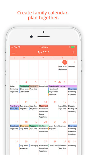 Las mejores aplicaciones de calendario familiar para iPhone de 2019-FamCal