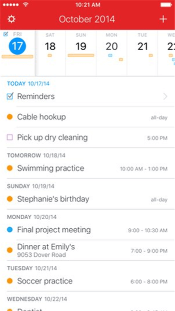 Le migliori app calendario famiglia per iPhone del 2019-Fantastical 2