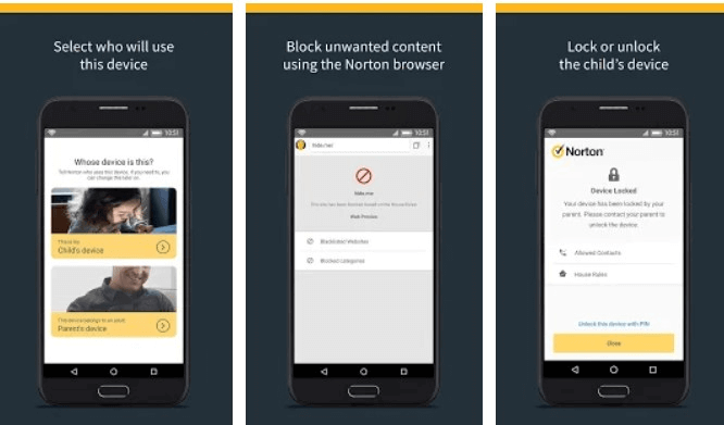 free parental control apps for android - Norton Family premier