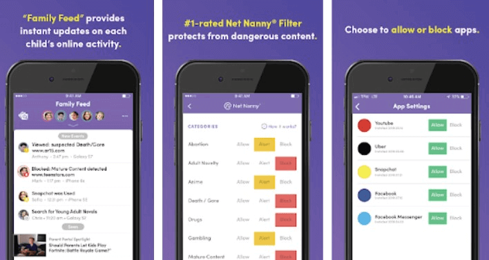 Software Similar ao Google Family Link - Netnanny